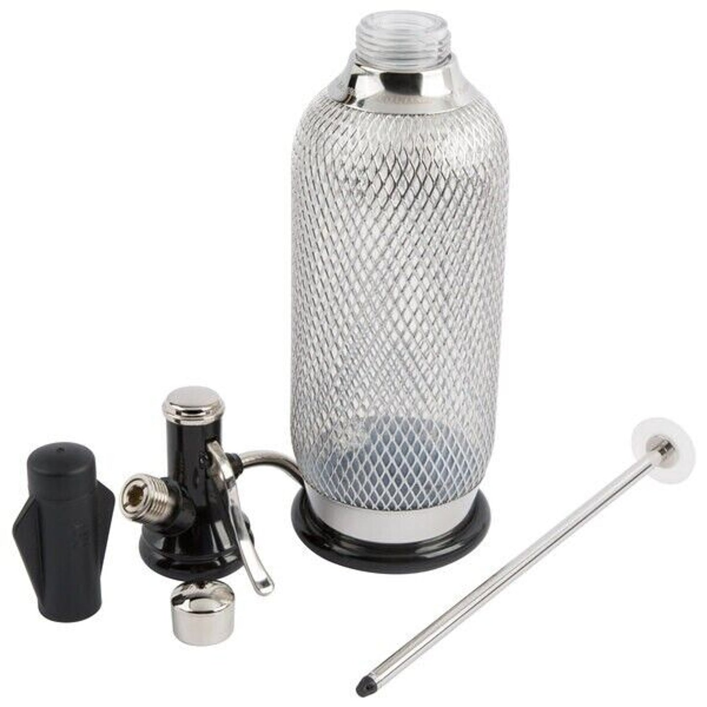 iSi North America Classic Sodamaker, Stainless Steel Mesh Soda Siphon, 1 Quart