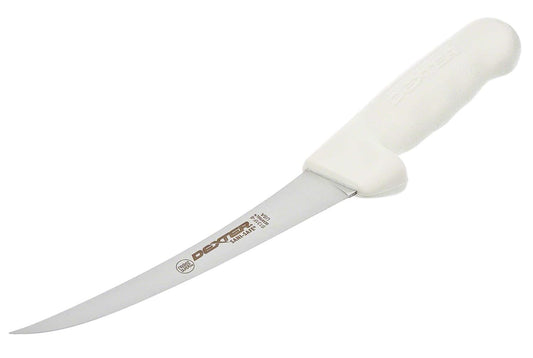 Dexter Flexible Carved Boning Knife 6" Stainless-Steel Blade White