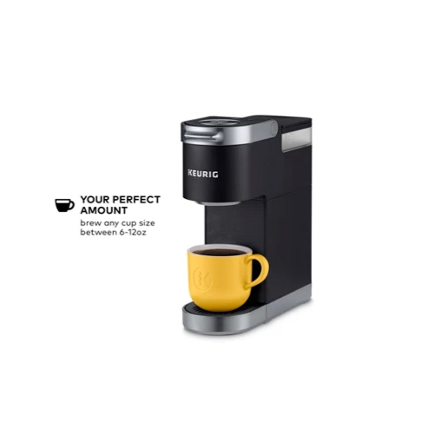 Keurig K-Mini Plus Single Serve Coffee Tea K-POD Maker Removable Fill - Black